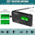 ZHIWHIS Portable Bluetooth Radio, FM AM Shortwave Radios with Sleep Timer and Preset Function, Rechargeable Digital Recorder, Stereo MP3 Player wi...