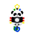 Squish 'N Play Activity Toy Panda- Multi-Sensory Learning Baby Toy - Stroller Toy, Car Seat Toy, Tummy Time Toy, Teether Toy, Baby Gift - with Mir...