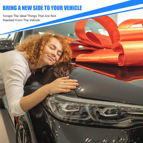 Plastic Razor Blade Scraper Blades Plastic Scraper Tools Double Edge Razor Blades with a Tip Slot Edge Blades for Removing Decals, Stickers, Clean...