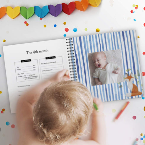 Pillow & Toast Limited Edition Baby's First Year Memory Book and Journal - Cherish Every Moment with Adorable Woodland Design - Eco-Friendly Keeps...
