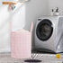 TECHMILLY Large Storage Basket for Girls and Boys, Collapsible Laundry Hamper with Long Handles, Toy Bins for Nursery, Kids Room Décor...