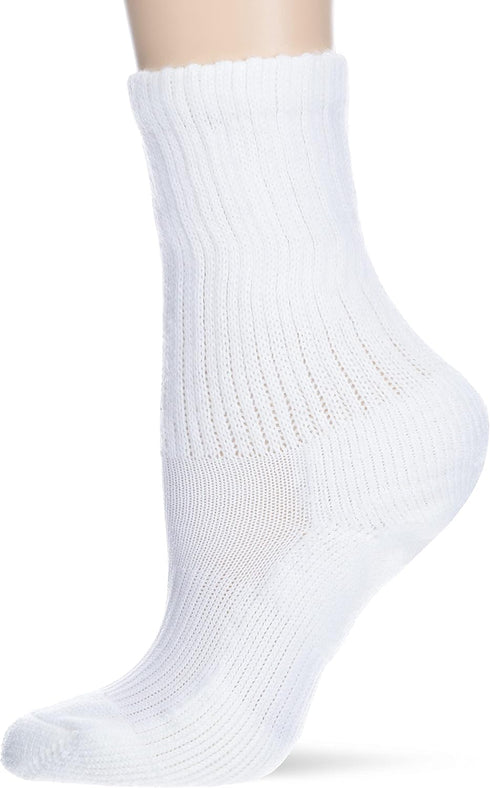Thorlos Women's AMX Max Cushion Fitness Ankle Socks, White, Medium...