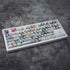 Gliging Translucent Keycaps PBT Dye Sublimation OEM Profile 108 Keycap Set Japanese Anime Keycap Keyset with Puller for Cherry Mx Gateron Kailh Sw...