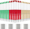 Whaline 24Pcs Red Green Gold Beadable Pen 3 Colors Bead Ballpoint Pen Gel Ink Pen Retractable Writing Pens Beaded Crafting Pens with Extra Refills...