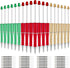 Whaline 24Pcs Red Green Gold Beadable Pen 3 Colors Bead Ballpoint Pen Gel Ink Pen Retractable Writing Pens Beaded Crafting Pens with Extra Refills...