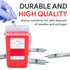 Sharps Container for Home Use and Professional 1 Quart (3-Pack) by Alcedo | Biohazard Needle and Syringe Disposal | Small Portable Container for T...