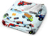 Cartoon Truck Flannel Fleece Blanket, Soft Microfiber Cozy Lightweight Sofa Travel Blanket for Baby, Kids, Youth (50"x40" for Kids)...