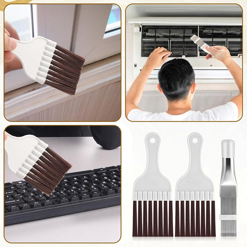 3Pcs Air Conditioner Condenser Fin Comb Cleaner Kit AC Coil Cleaning Brush Stainless Steel Condenser Fin Comb Straightener Ac Evaporator Comb Refr...