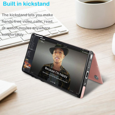 Tekcoo Galaxy Note 10 Plus Wallet Case, Minimalist Luxury PU Leather ID Cash Credit Card Holder Slots Magnetic Closure Kickstand Folio Flip Slim P...