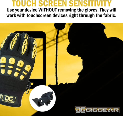 High Visibility Work Gloves - Made for Touring, Gigging, Theater and Live Event & On-Location Production Professionals - The ORIGINAL (S)...