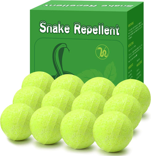 12 Pack Natural Snake Repellent Powerful Snake Away Repellent Balls for Yard Lawn Garden, Outdoors...