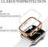8 Pack Fvlerz Bling Case Compatible with Apple Watch Series 6 5 4 SE 40MM, Diamond Bumper Crystal Frame for iWatch 40mm Sparkling Rhinestone Smart...