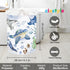 Clastyle 45L Large Blue Sea Animals Turtle Kid Laundry Hamper with Handle Collapsible Whale Shark Clothes Toy Storage Basket with Lid for Nursery...