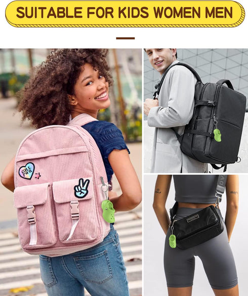 2PACK Cute Shoe Keychains for Women Men Funny Mini Backpack Key Chains Charms Kids Adults Key Ring...