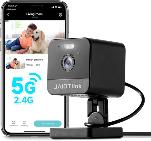 1080P 2.4g/5g Indoor Camera, Plug-in Cameras for Home Security w/Night Vision, Baby/Elder/Home Cameras Indoor with Phone App, Motion Detection, 2-...
