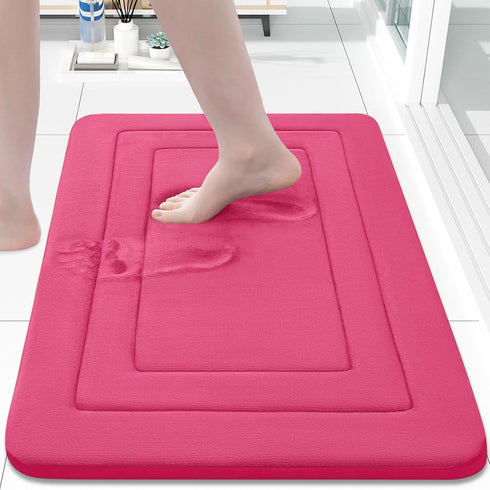 Arotive Memory Foam Bathroom Rug Mat 24x16, Ultra Soft and Absorbent Bath Mat, Machine Wash Dry, Comfortable Bath Rug Carpet for Bathroom Floor, T...