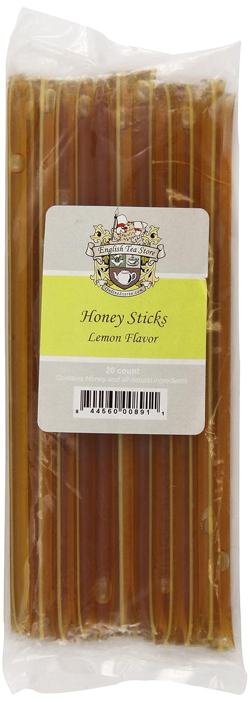 English Tea Store Honey Sticks, Lemon, 20 Count...