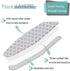 Ironing Board Cover and Pad Standard Size 15"x54", Resists Scorching and Staining with Elastic Edge Heavy Duty Extra Thick Ironing Padding Cotton ...