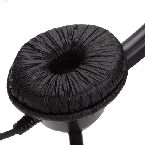 3.5mm Wired Stereo Call Center Headset, On Ear Call Center Headset with Noise Cancelling Microphone, Computer Headphone for Home Office Customer S...