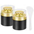 Airless Pump Jars, 2-Pack 1.7 Oz Empty Moisturizer Pump Dispensers, Refillable LeakProof Vacuum Cosmetic Containers, Travel Airless Pump Bottles f...