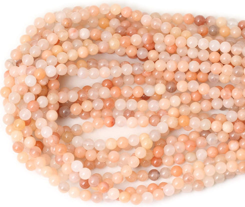 60PCS 6mm Natural Pink Aventurine Round Loose Beads for Jewelry Making DIY Bracelet Necklace Materials 1 Strand 15"...
