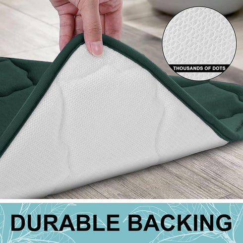 OLANLY Memory Foam Bath Mat Rug 30x20, Ultra Soft Non Slip and Absorbent Bathroom Rug, Machine Wash Dry, Comfortable, Thick Bath Rug Carpet for Ba...