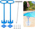 2PCS Skimmer Basket Handle & Pool Skimmer Basket Hook, Pool Accessories for Inground Pools, Pool Skimmer Handle Fit All Skimmer Baskets, Pool Filt...