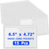 15 Pcs Self Adhesive Index Card Pockets, 6.5×4.72" clear adhesive pockets, Removable Labels Bag with Top Open for Organizing, Storage Bins, Librar...