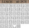 5 Inch Letter Stencils Numbers Craft Stencils, 40 Pcs Reusable Plastic Alphabet Drawing Templates for Painting on Wood, Wall, Fabric, Rock, Signag...