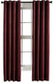 Curtainworks Lenox Grommet Curtain Panel, 50 by 84", Wine...