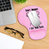 Funny Mouse Pad with Wrist Support,Pink Mouse Pad Ergonomic Mouse Pad with Comfortable Gel Wrist Rest Support, Non-Slip Base Mouse Pad for Home Of...