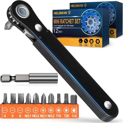 EDC Gear Tools for Men Women Who Have Everything Right Angle Screwdriver Mini Degree Screwdriver Set as Sewing Machine Attachments Offset Screwdri...