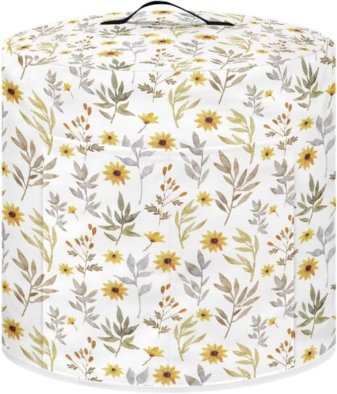 Dust Cover for 8 Quart Round Pressure Cooker Cover Floral Art Print Home Decor Accessories for Small Kitchen Appliance...