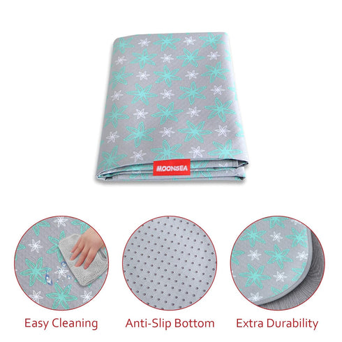 Splat Mat for Under High Chair Mat, Mealtime Baby Art/Crafts/Playtime, Anti Slip Waterproof Splash Machine Washable Portable Picnic Floor Feeding ...