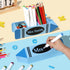 Teacher Pencil Holder Teacher Appreciation Gifts Personalized Teacher Name Pen Holder Case Blue Crayon Shaped DIY Teacher Desk Organizer Container...