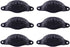 Renovators Supply Manufacturing Cabinet Handles 4.5 in. Black Wrought Iron Cabinet Knobs, Drawer Pulls with Mounting Hardware Pack of 6...