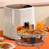 Round Air Fryer Rack, 7.8inch Stainless Steel Dehydrator Rack with Insulated Clamp and Brush Air Fryer Accessories for Ninja, Philips, Gowise USA,...