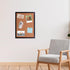 Black Cork Board Bulletin Board, 14.6"X 11" Cork Board, Oak Wood Finish Frame, Wall Mounted Cork Board for Office Home and School(Pins, Eye Bolts,...