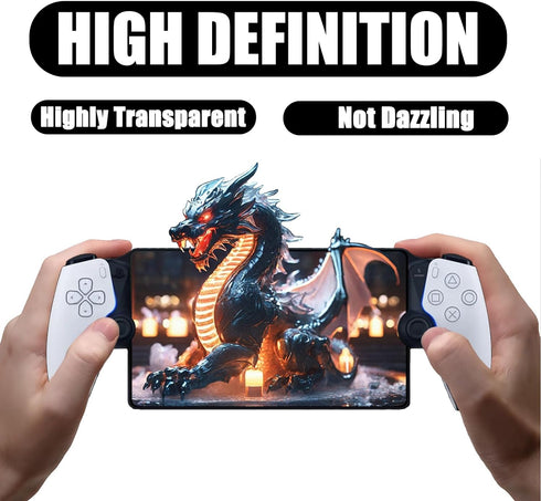 TQLGY 2 Pack Screen Protector for PlayStation Portal Remote Player 8 inch, Tempered Glass Screen Protector for PlayStation 5 PS Portal Handheld, U...