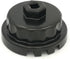 Aluminum Cup Wrench for Removing Toyota Oil Filter Caps, 64mm Flute, Fits 2.5L to 5.7L Engines, Black...