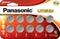 Panasonic CR2032 3.0 Volt Long Lasting Lithium Coin Cell Batteries in Child Resistant, Standards Based Packaging, 10 Pack...