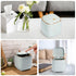 Mini Countertop Trash Can with 12 Rolls of Trash Bags, Desk Trash Can Tiny Trash Can with Press Type Lid, Desktop Trash Can Applicable for Bathroo...