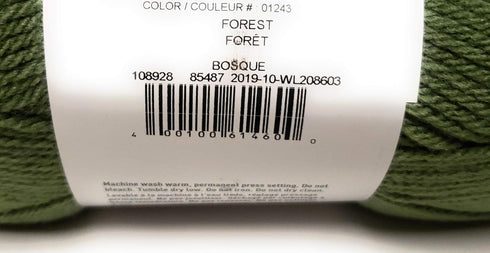 Loops & Threads Impeccable Yarn 4.5 oz. One Ball - Forest...