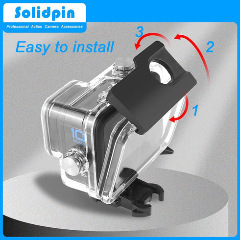 Waterproof Housing Case for GoPro HERO 11 Black, Hero 10 9 Black Diving Protective Underwater Dive Cover Shell for Go Pro 11 HERO 10 9 Black Acces...
