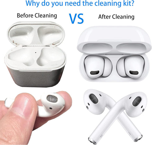 Cleaner Kit Compatible with Airpod Pro 1st 2nd 3rd Generation, Airpods Cleaning Kit and Keyboard Brush Gen 3 2 1, Pen Ear Bud Cleaning Tool for Sa...
