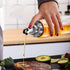 Olive Oil Dispenser Bottle, Liquid Condiment Container, 10 Oz Vinegar Dispensing Cruets With Dripless Capped Spout, Glass Decanter for Kitchen wit...
