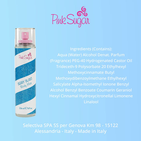Pink Sugar Berry Blast Body Mist for Women, 8 Fl Oz...