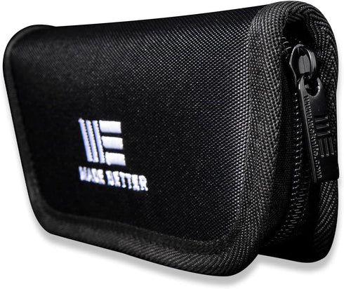 Nylon Utility Knife Pouch - Compatible with 2 Knives for Carrying Folding Pocket Knives and Accessories - Includes A Polishing Cloth and Stickers ...