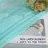 MIULEE 2 Turquoise Semi Sheer Window Curtains Elegant Grommet Top Voile Panels/Drapes/Treatment Aqua Blue Linen Textured for Bedroom Living Room D...