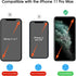 amFilm 2 Pack OneTouch Glass Screen Protector for iPhone 11 Pro Max (6.5") with Easy Installation Kit...